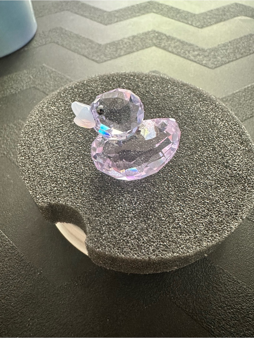 Swarovski Crystal Duck Figurine in Light Purple - Picture 6 of 12